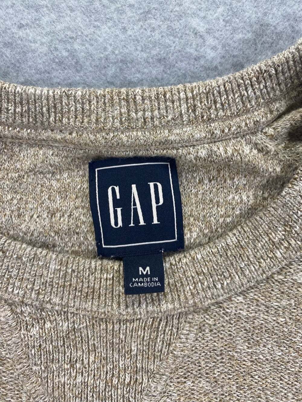 Gap Men's Slub Cotton Raglan Crewneck Sweater - Picture 2 of 3
